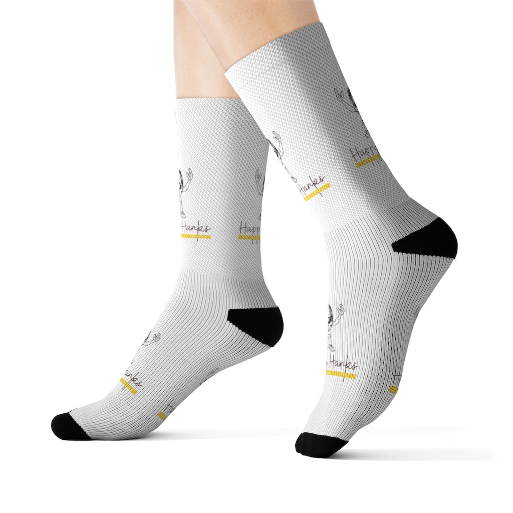 Sublimation Socks - Happy Hanks Coffee