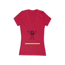 Load image into Gallery viewer, Women&#39;s Jersey Short Sleeve Deep V-Neck Tee - Happy Hanks Coffee
